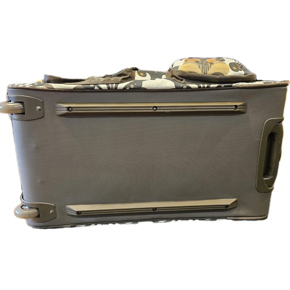 NWT Roxy Long Way Home Rolling Duffle – Boho Earth‑Tone Floral Y2K Surf Travel - Picture 12 of 16